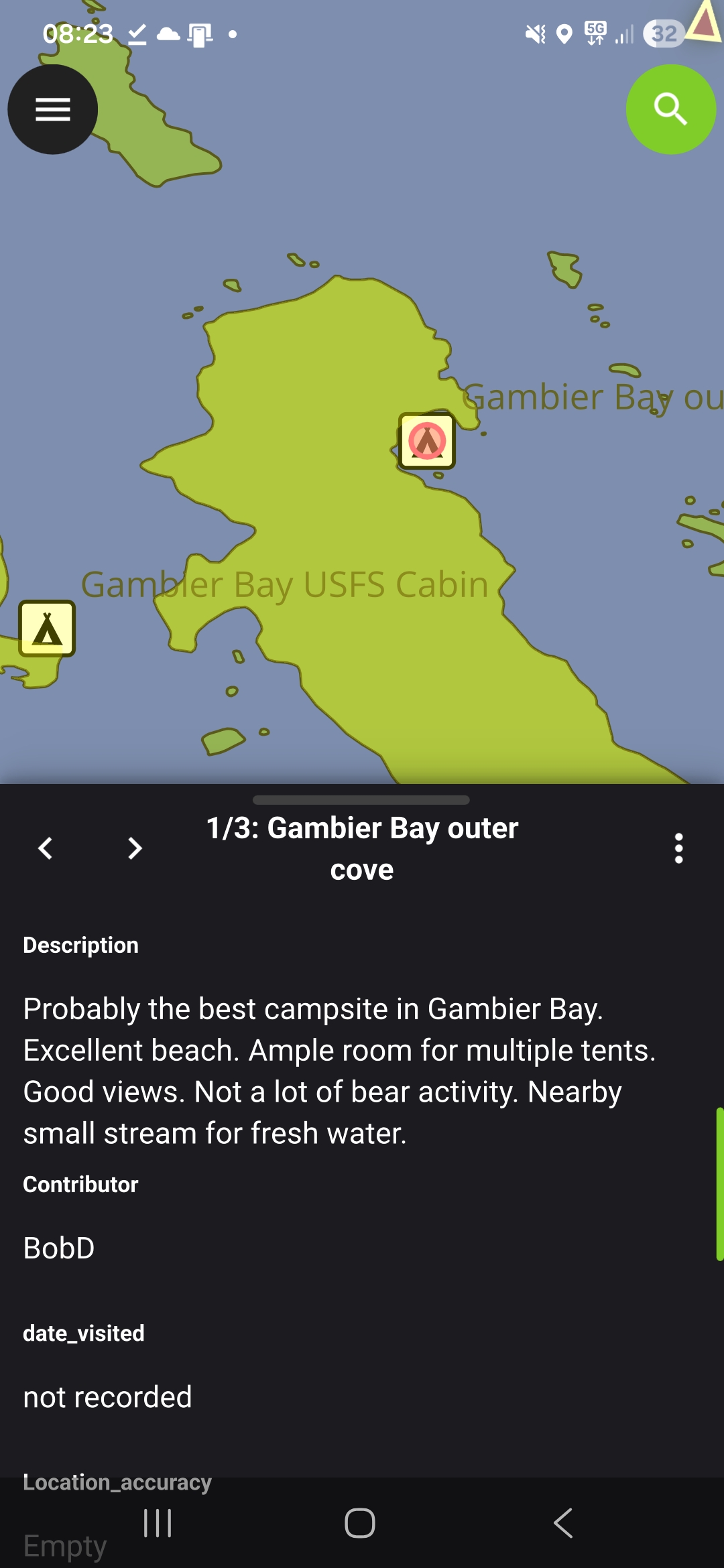 QField step 3 — loaded project